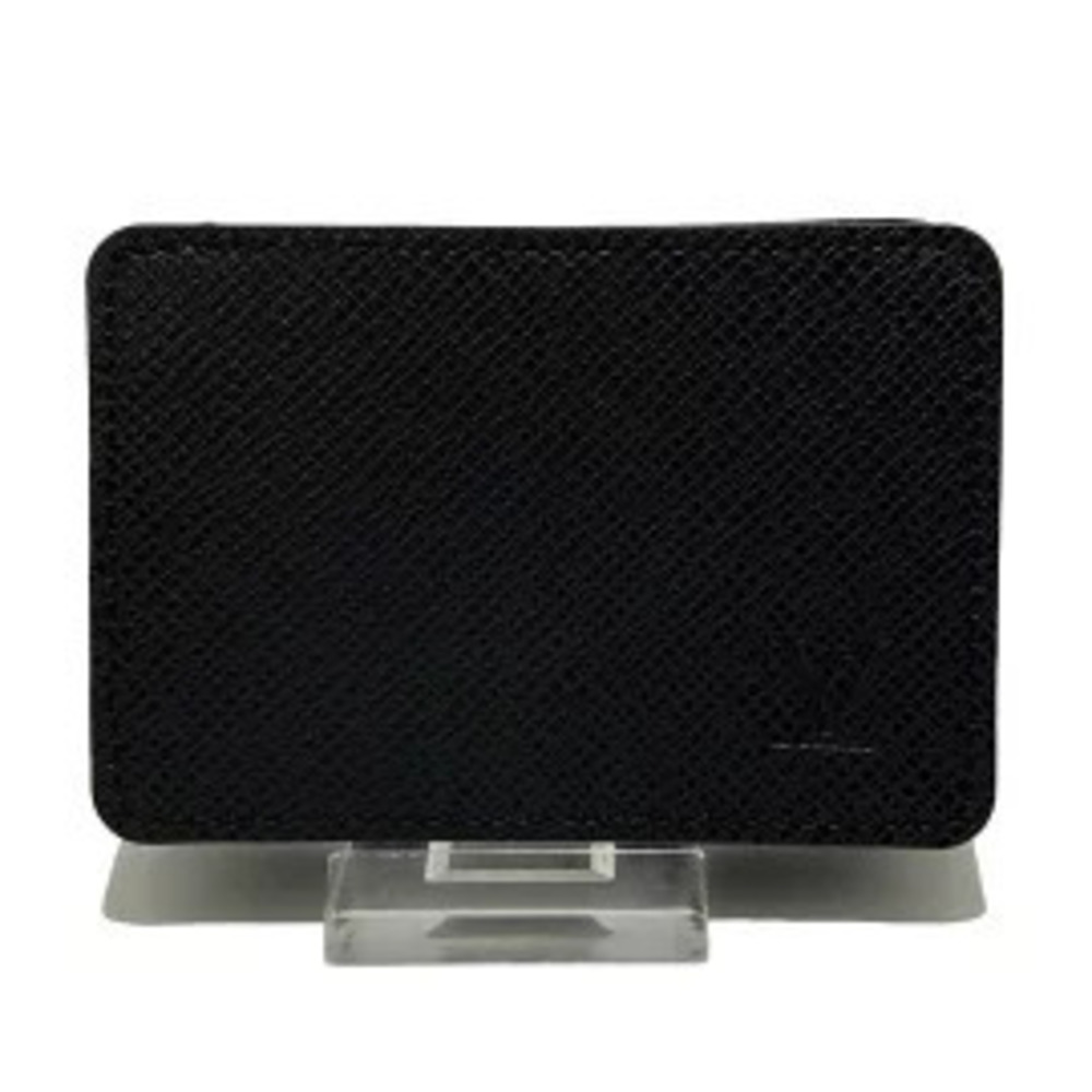 LOUIS VUITTON Coin Purse Case Noir Black Leather Cowhide